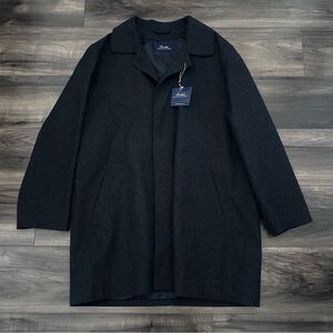 Ralph Lauren Men’s Size 46R Wool Blend Water Repellent Pea Overcoat Gray New